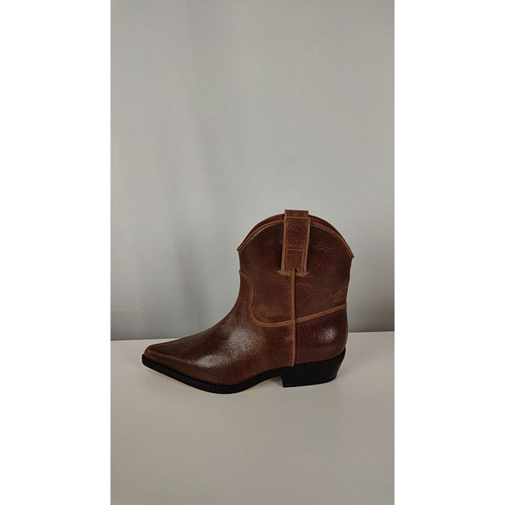 Michael Kors Women Noemie Bootie Luggage Brown Shoes 6